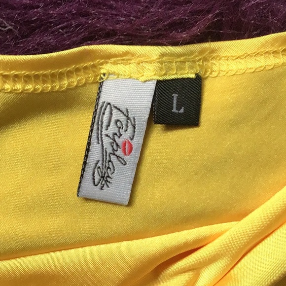 Yellow Forplay One Shoulder Dress - Picture 8 of 8